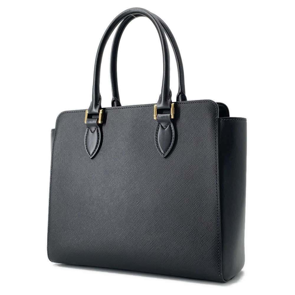 Prada bag shoulder black leather handbag Saffiano